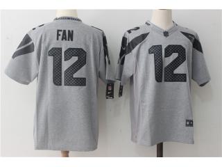 Seattle Seahawks 12 12th Fan Football Jersey Gray