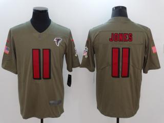 Atlanta Falcons 11 Julio Jones Olive Salute To Service Limited Jersey