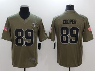 Oakland Raiders 89 Amari Cooper Olive Salute To Service Limited Jersey