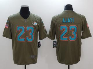 Miami Dolphins 23 Jay Ajayi Olive Salute To Service Limited Jersey