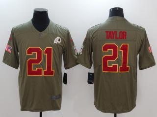 Washington Redskins 21 Sean Taylor Olive Salute To Service Limited Jersey