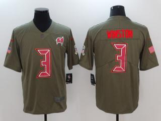 Tampa Bay Buccaneers 3 Jameis Winston Olive Salute To Service Limited Jersey