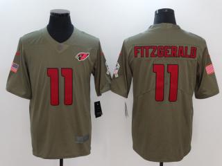 Arizona Cardinals 11 Larry Fitzgerald Olive Salute To Service Limited Jersey