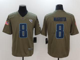 Tennessee Titans 8 Marcus Mariota Olive Salute To Service Limited Jersey