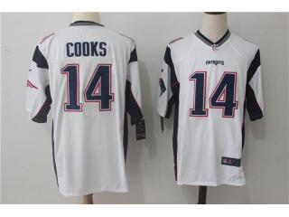 New England Patriots 14 Brandin Cooks Football Jersey White Fan Edition