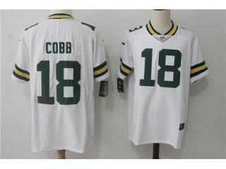 Green Bay Packers 18 Randall Cobb Football Jersey Legend White