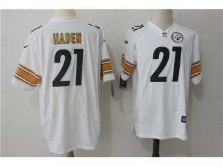 Pittsburgh Steelers 21 Joe Haden Football Jersey White Fan Edition