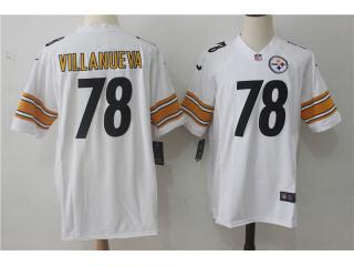 Pittsburgh Steelers 78 Alejandro Villanueva Football Jersey White Fan Edition