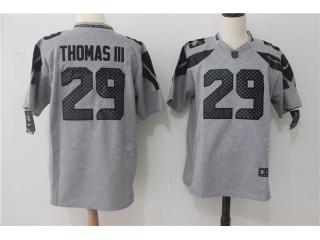 Seattle Seahawks 29 Earl Thomas III Football Jersey Gray