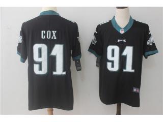 Philadelphia Eagles 91 Fletcher Cox Football Jersey Legend Black