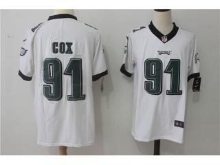 Philadelphia Eagles 91 Fletcher Cox Football Jersey Legend White