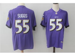 Baltimore Ravens 55 Terrell Suggs Football Jersey Legend Purple