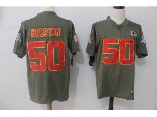 Kansas City Chiefs 50 Justin Houston Olive Salute To Service Limited Jersey