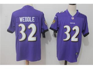 Baltimore Ravens 32 Eric Weddle Football Jersey Legend Purple