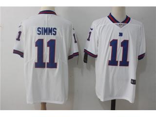 New York Giants 11 Phil Simms Football Jersey Legend White