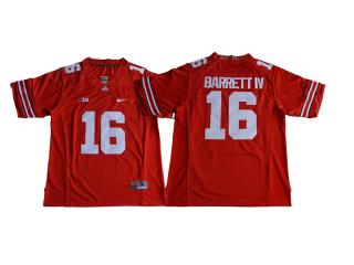 2017 New Ohio State 16 Buckeyes Barrett IV College Limited Football Jersey Red