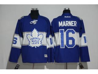 2017 Centennial Classic 100th Toronto Maple Leafs 16 Mitch Marner Ice Hockey Jersey Blue