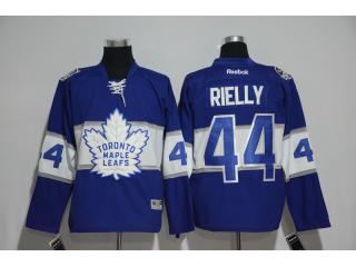 2017 Centennial Classic 100th Toronto Maple Leafs 44 Rielly Stitched Ice Hockey Jersey Blue