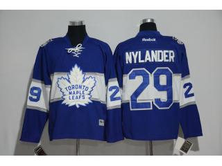 2017 Centennial Classic 100th Toronto Maple Leafs 29 William Nylander Ice Hockey Jersey Blue
