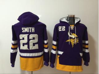 Minnesota Vikings 22 Harrison Smith Hoodies Football Jersey Purple