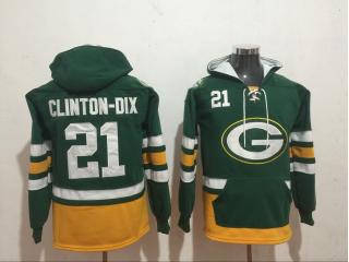 Green Bay Packers 21 Ha Clinton-Dix Hoodies Football Jersey