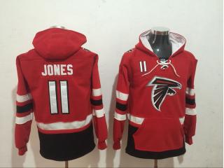 Atlanta Falcons 11 Julio Jones Hoodies Football Jersey Red