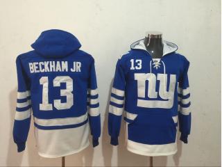 New York Giants 13 Odell Beckham Jr Hoodies Football Jersey Blue