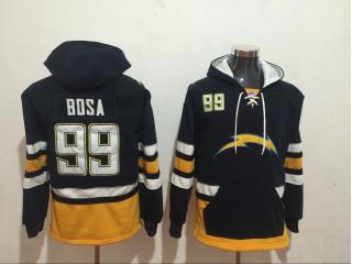 San Diego Chargers 99 Joey Bosa Hoodies Football Jersey Black