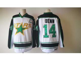 Adidas Dallas Stars 14 Jamie Benn Ice Hockey Jersey White