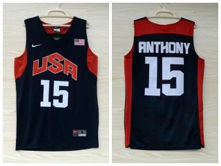 2012 American dream ten team 15 Anthony Blue embroidered Jersey