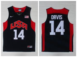 2012 American dream ten team 14 Davies Blue embroidered Jersey
