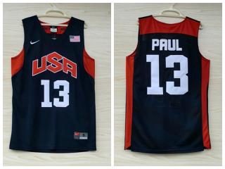 2012 American dream ten team 13 Paul Blue embroidered Jersey