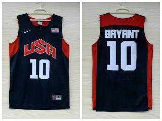 2012 American dream ten team 10 Kobe Blue embroidered Jersey