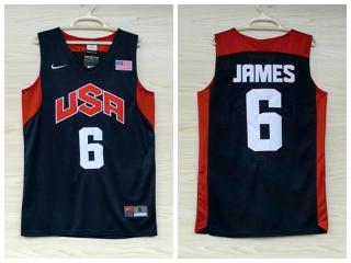 2012 American dream ten team 6 James Blue embroidered Jersey