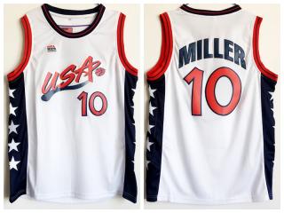 1996 Atlanta Olympic Games American team Monseregi Miller USA10 dark White jersey