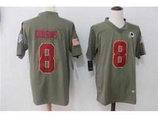 Washington Redskins 8 Kirk Cousins Olive Salute To Service Limited Jersey