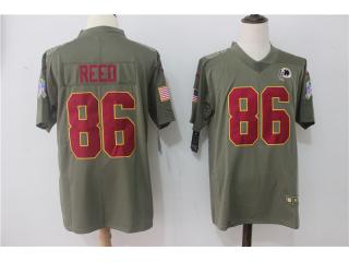 Washington Redskins 86 Jordan Reed Olive Salute To Service Limited Jersey