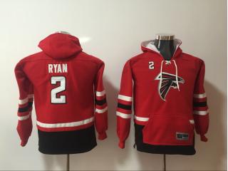 Youtht Atlanta Falcons 2 Matt Ryan Hoodies Football Jersey Red