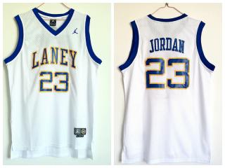Jordan Lanny high school 23 white best mesh shirt