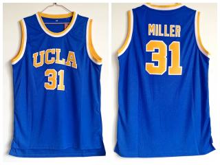 NCAA University of California at Los Angeles UCLA31 Miller blue embroidered basketball jersey