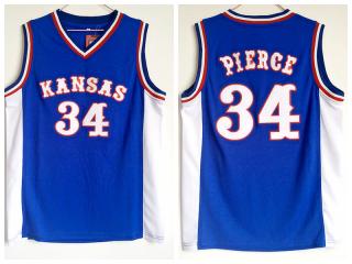 NCAA University of Kansas 34 Pearce Blue New Jersey