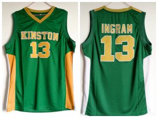 Ingram 13 Kingston high school green new fabric basketball dress