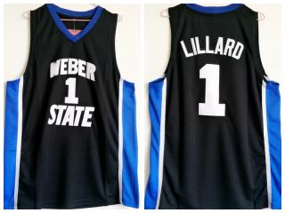 NCAA Weber State University 1 Lillard black shirt