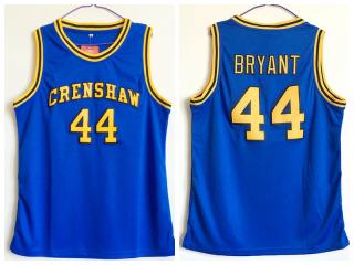 Kobe Bryant Terry Hightower 44 Crenshaw high school blue Basketball Jersey Moesha