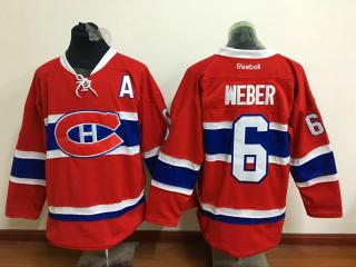 Classic Montreal Canadiens 6 Shea Weber Ice Hockey Jersey Red