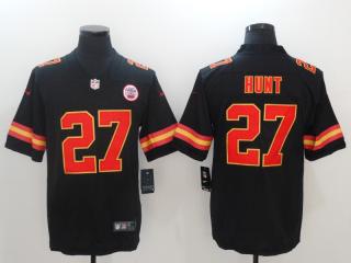 Kansas City Chiefs 27 Kareem Hunt Football Jersey Legend Black