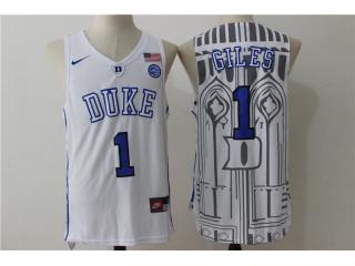 Duke Blue Devils 1 Harry Giles Ncaa Basketball Jersey White