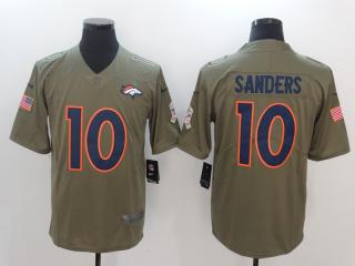 Denver Broncos 10 Emmanuel Sanders Olive Salute To Service Limited Jersey