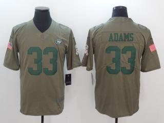 New York Jets 33 Jamal Adams Olive Salute To Service Limited Jersey
