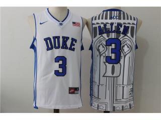 Duke Blue Devils 3 Garyson Allen College Basketball Jersey White